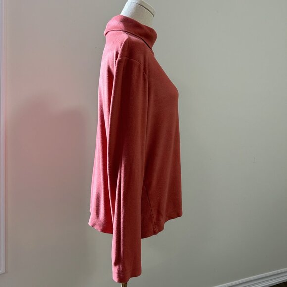 Uniqlo HEATTECH Fleece Turtle Neck Long Sleeve T-Shirt Size Large, EUC - Picture 4 of 13
